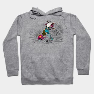 SKATING BLOODY RABBIT 019 Hoodie